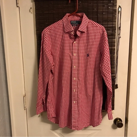 Polo by Ralph Lauren Custom Fit Gigham Pattern Button Down - Picture 1 of 5